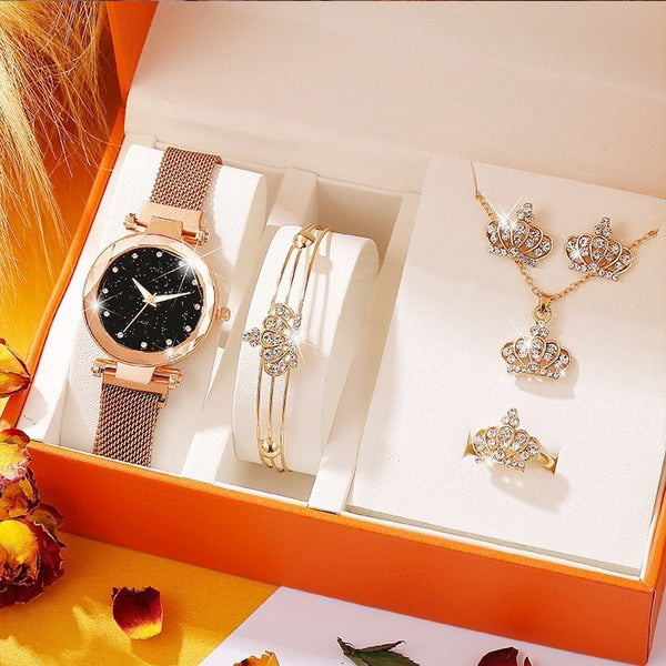 Luxury Boutique Set Gift Box Watch Bracelet Necklace Women