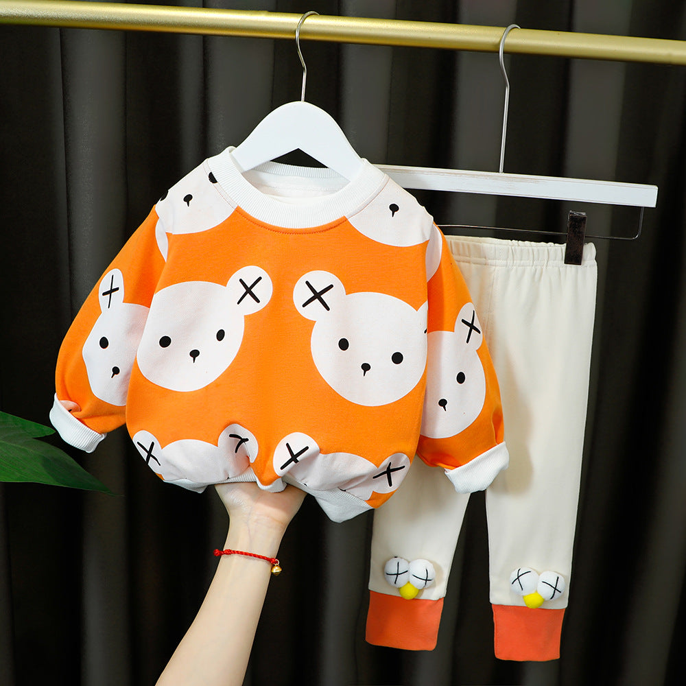 Baby Girl Korean Children Two-piece Suit