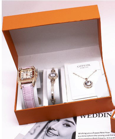 Wrist Watch Set Foreign Trade Watches Women New Necklace Bracelets Wristwatches Women