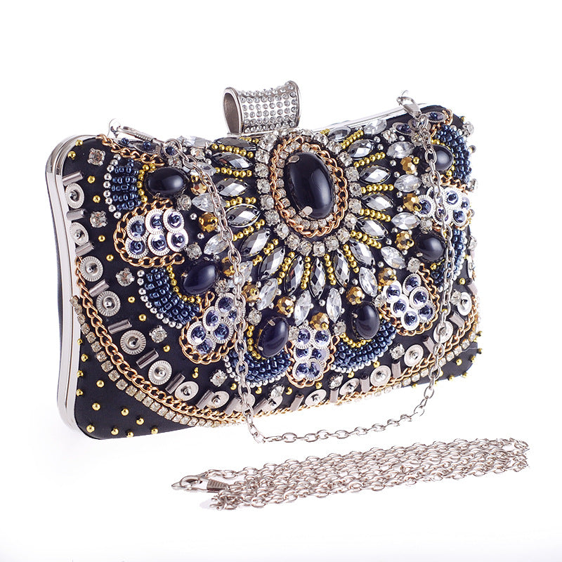 Hand-Made Beaded Clutches For Women'S Handbags In Europe And America