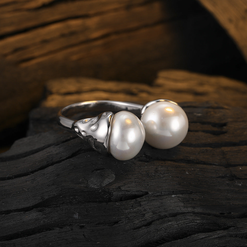 Special-interest Design S925 Sterling Silver Pearl Ring For Women