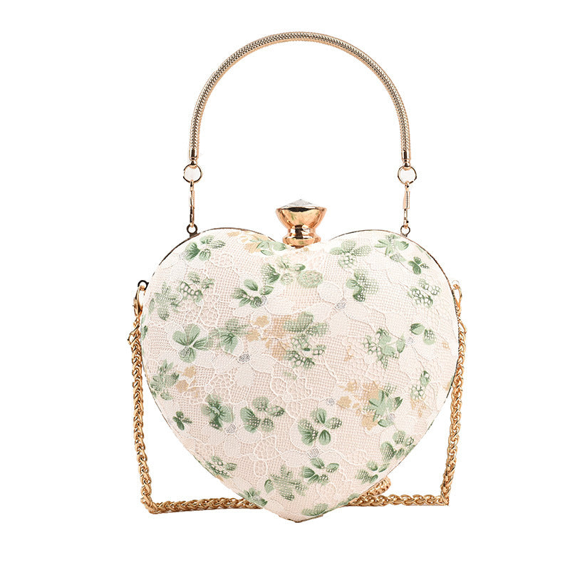 Sweet Floral Chain Crossbody Bag Fashion Tote