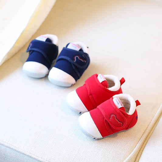 Autumn and winter cotton shoes children with velvet warm boy girl Baby Toddler shoes children shoes skills