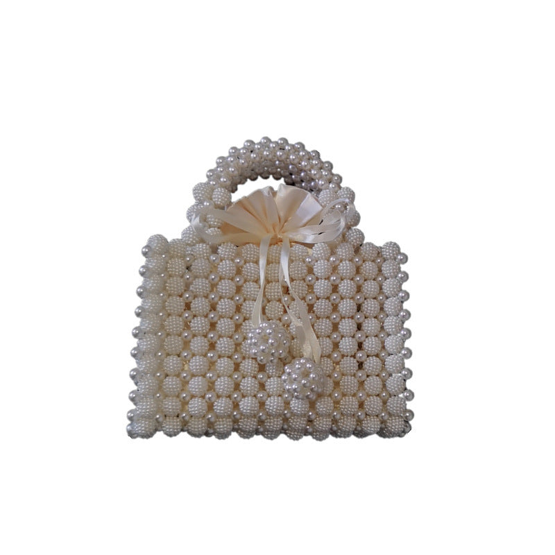 French niche bayberry ball hand-woven bag beaded bag pearl bag dinner handbag