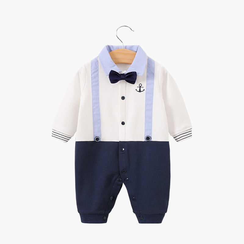 Gentleman's baby clothes long sleeve baby onesies