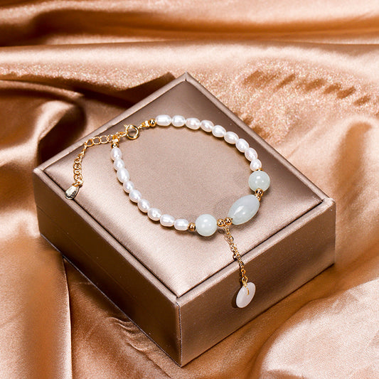Special-shaped Pearl Jade Bracelet Women Fashion