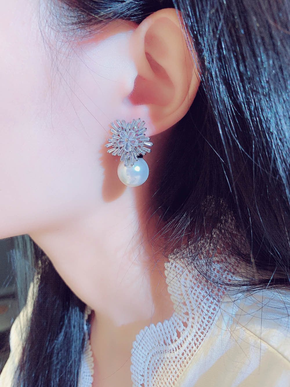Flower Temperament Stud Earrings For Women