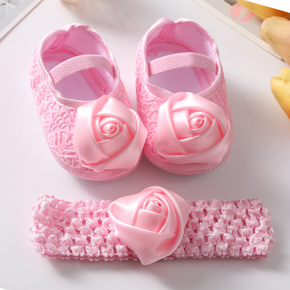New Baby Shoes Hair Band Set Cute Princess