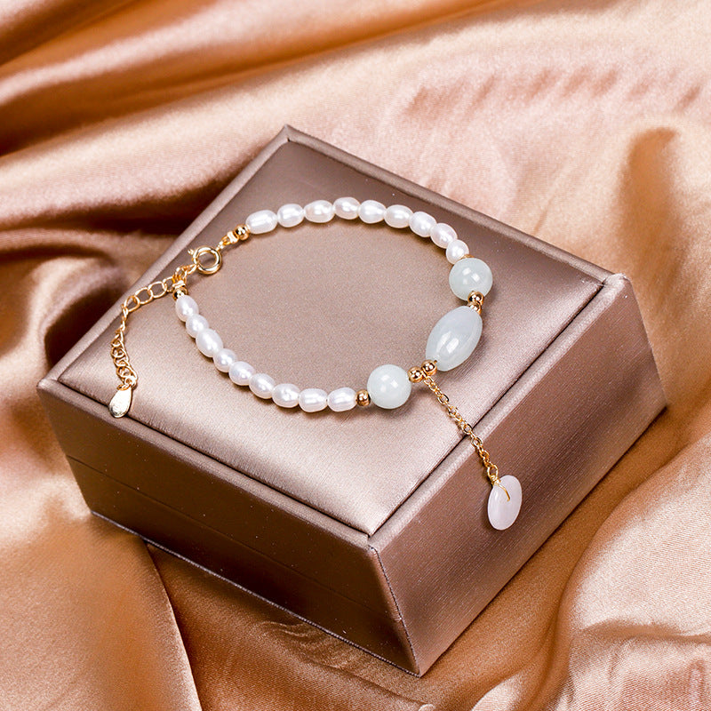 Special-shaped Pearl Jade Bracelet Women Fashion